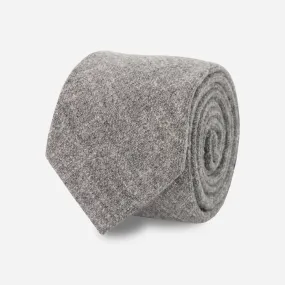 Barberis Wool Perla Grey Tie