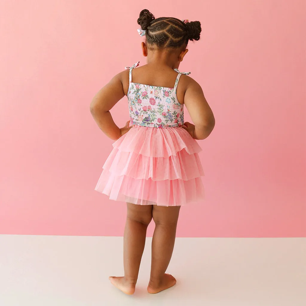 Christine Smocked Tulle Dress