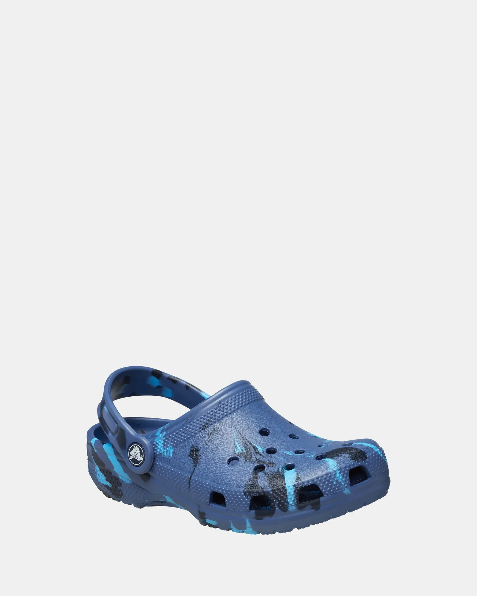 Classic Marbled Clog Youth Navy/Multi