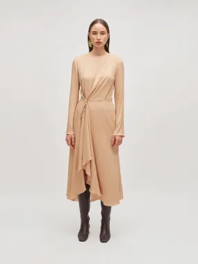 GEORGIA midi dress - champagne