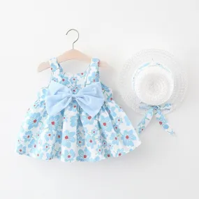 Girl Bow Flower Princess Dress