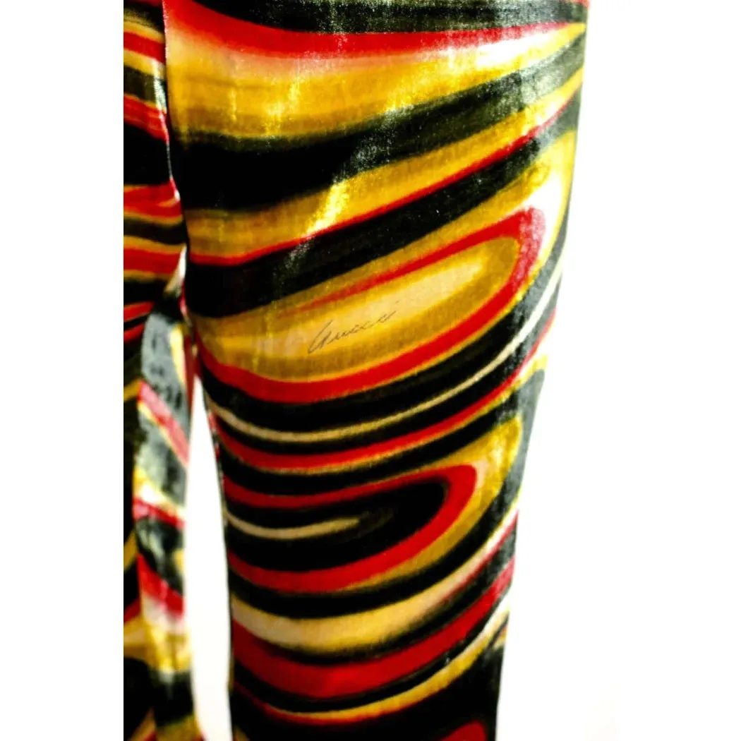 Gucci 1990s by Tom Ford Runway Silk Velvet Pants