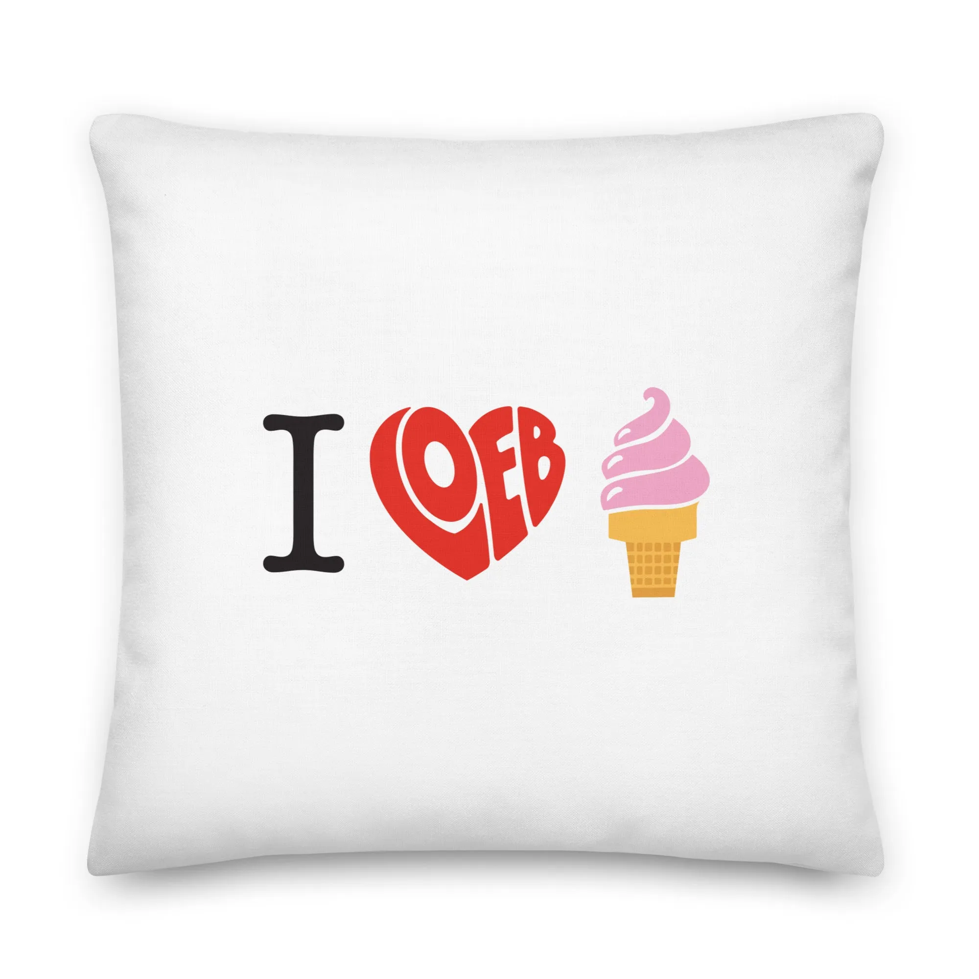 I Loeb Ice Cream Premium Pillow