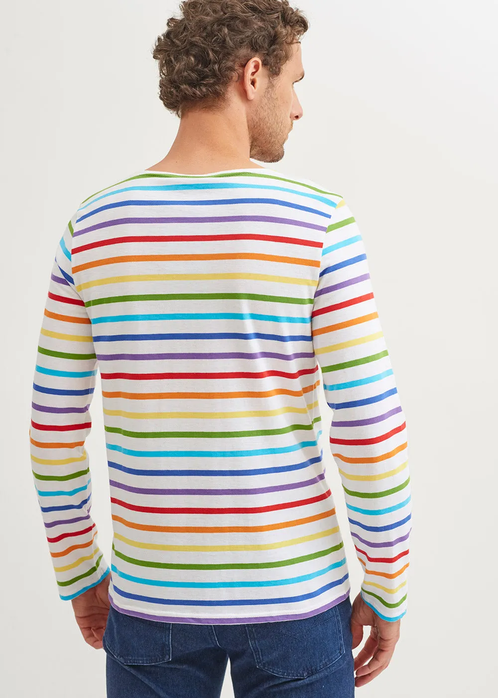 MINQUIERS PRIDE - Rainbow Striped Shirt | Soft Cotton | Men Fit (MULTICO)