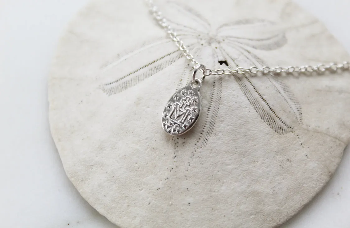 Miraculous Medal Necklace in 925 Sterling Silver