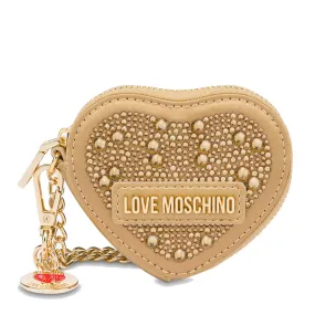 Portamonete con Strass LOVE MOSCHINO linea Gift Capsule colore Oro