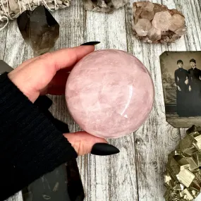 Rose Quartz Crystal Ball / FoxlarkCrystals