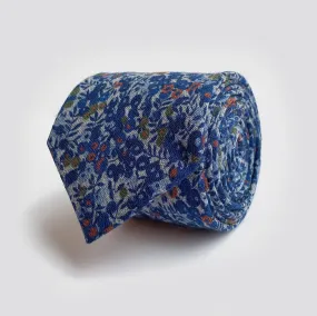 The Deep Blue Ellsworth Print Tie