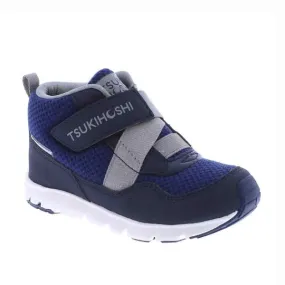 Tsukihoshi Tokyo Boys 100% Waterproof Lightweight Sneaker - Navy Gray |Machine Washable Kids & Toddler Casual Shoes