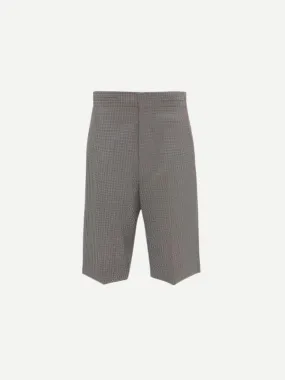 Waistband Detailed Tailored Short in Dogtooth Check